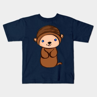 Otter with a hat Kids T-Shirt